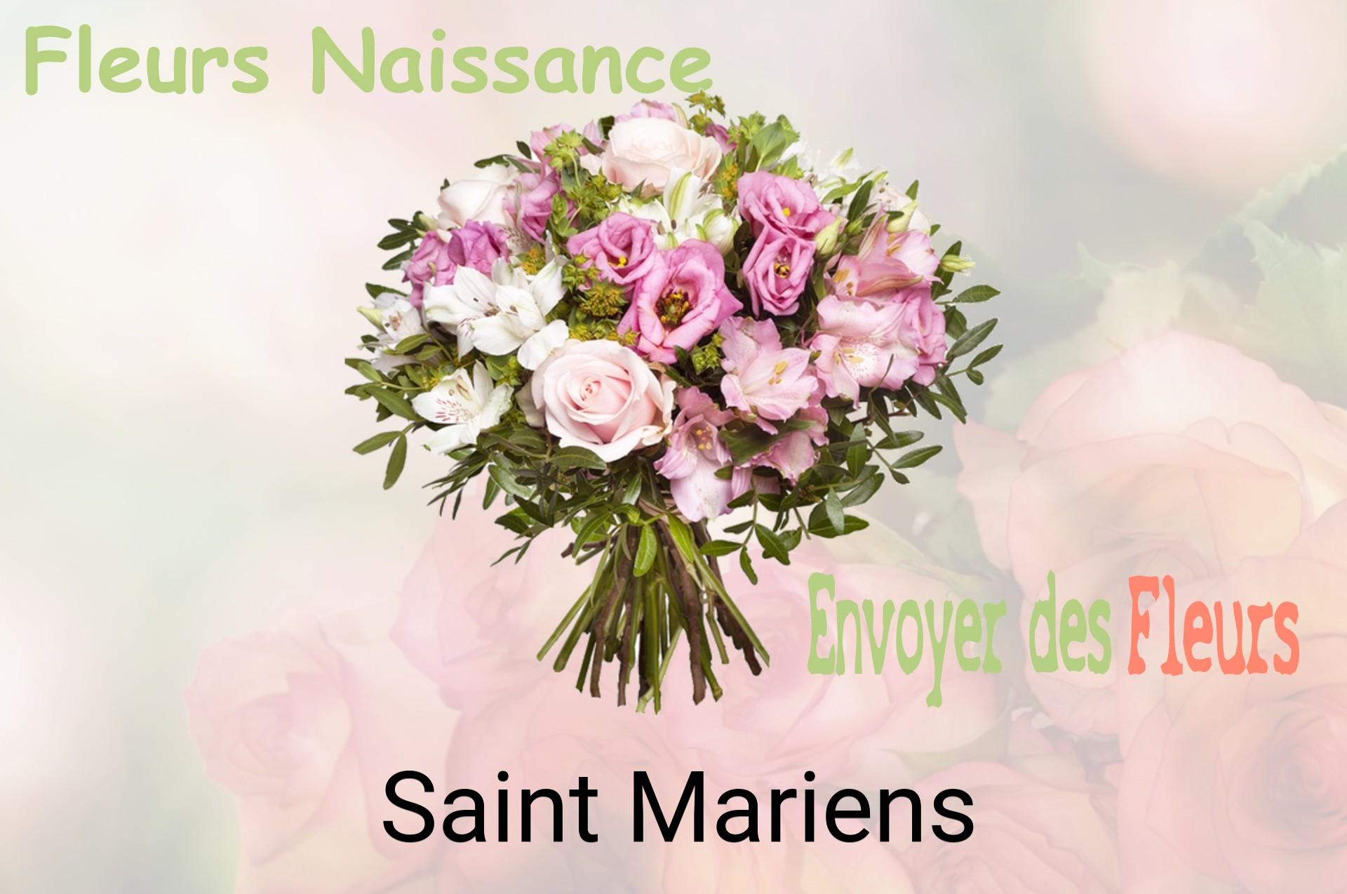 Bouquet de fleurs de naissance livré à Saint-Mariens